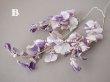 画像9: アンティーク 布花 藤の花 ウィステリア 薄紫　3点セット (9)