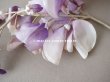 画像7: アンティーク 布花 藤の花 ウィステリア 薄紫　3点セット (7)