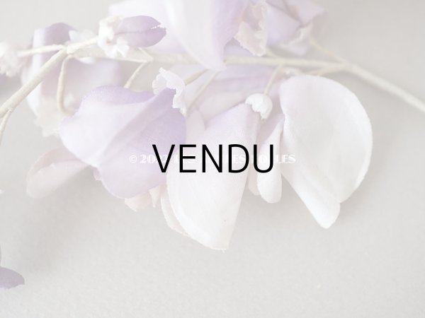 画像7: アンティーク 布花 藤の花 ウィステリア 薄紫　3点セット (7)