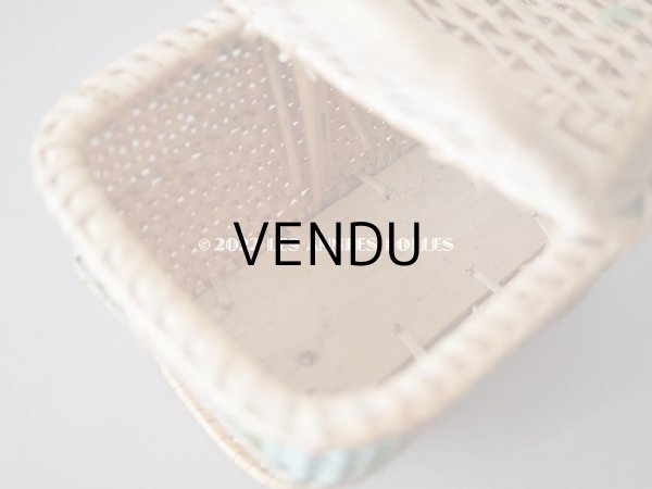 画像11: アンティーク  小さなサイズ 薔薇のパニエ ローズパニエ (11)