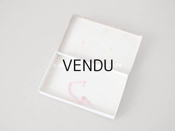 画像6: アンティーク 紙箱　ピンクのリボン付き (6)