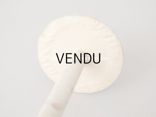 画像3: アンティーク ハットスタンド 小さな薔薇模様のファブリック (3)