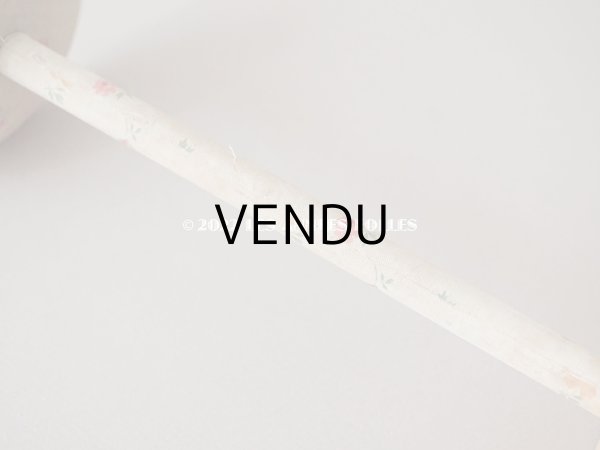 画像6: アンティーク ハットスタンド 小さな薔薇模様のファブリック (6)