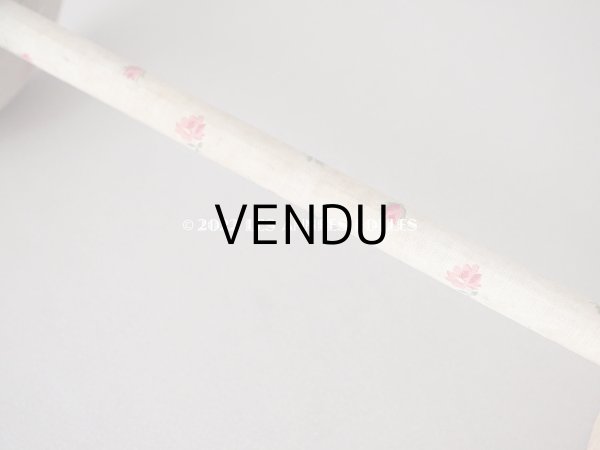 画像7: アンティーク ハットスタンド 小さな薔薇模様のファブリック (7)