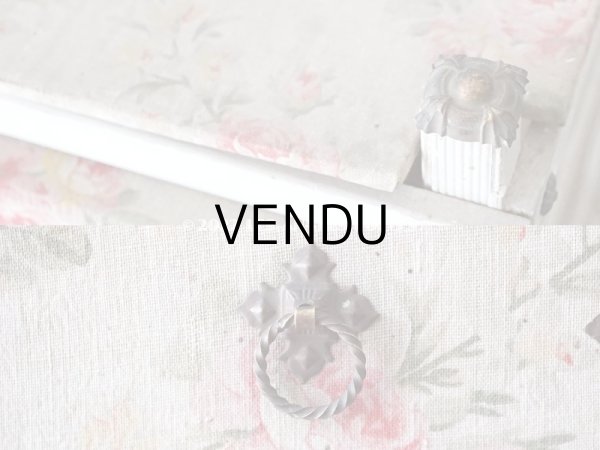 画像8: 【セール対象外】1900年代 アンティーク  カルトナージュチェスト ピンクの薔薇のガーランド (8)