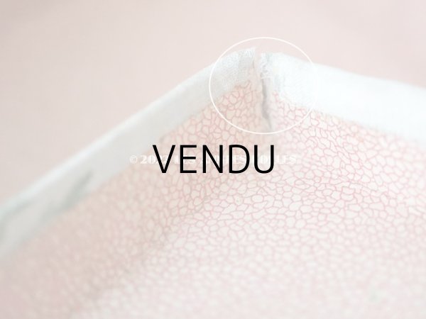 画像14: 【セール対象外】1900年代 アンティーク  カルトナージュチェスト ピンクの薔薇のガーランド (14)