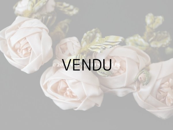 画像9: 【セール対象外】未使用 1910年代 アンティーク 大きな薔薇のロココモチーフのガーランド 　オートクチュールのドレスの装飾 115cm (9)