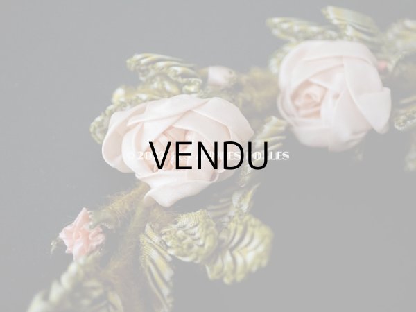 画像6: 【セール対象外】未使用 1910年代 アンティーク 大きな薔薇のロココモチーフのガーランド 　オートクチュールのドレスの装飾 115cm (6)