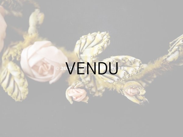 画像13: 【セール対象外】未使用 1910年代 アンティーク 大きな薔薇のロココモチーフのガーランド 　オートクチュールのドレスの装飾 115cm (13)