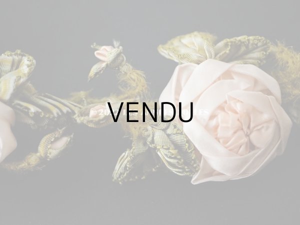 画像11: 【セール対象外】未使用 1910年代 アンティーク 大きな薔薇のロココモチーフのガーランド 　オートクチュールのドレスの装飾 115cm (11)