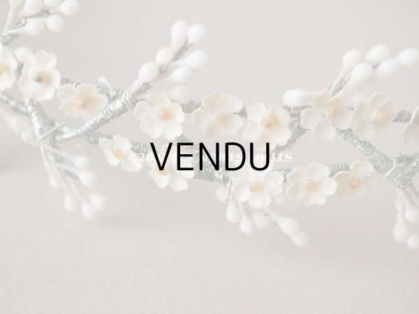 画像4: 1930年代 アンティーク ワックスフラワーのティアラ 結婚式   (4)