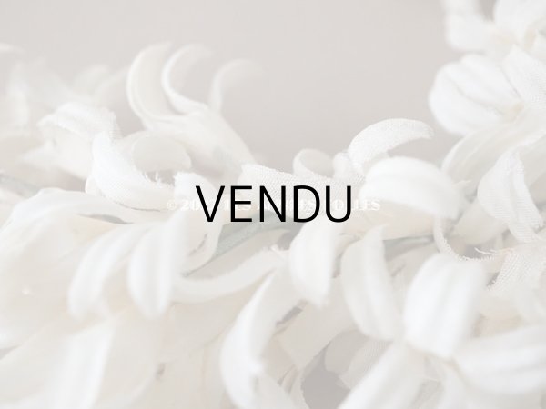 画像5: アンティーク オフホワイトの布花のティアラ　ブーケ (5)