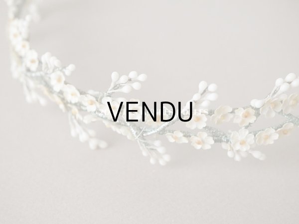 画像10: 1930年代 アンティーク ワックスフラワーのティアラ 結婚式   (10)