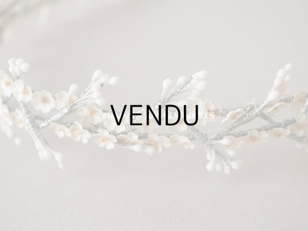 画像11: 1930年代 アンティーク ワックスフラワーのティアラ 結婚式   (11)