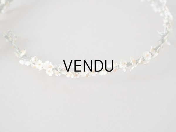 画像8: 1930年代 アンティーク ワックスフラワーのティアラ 結婚式   (8)