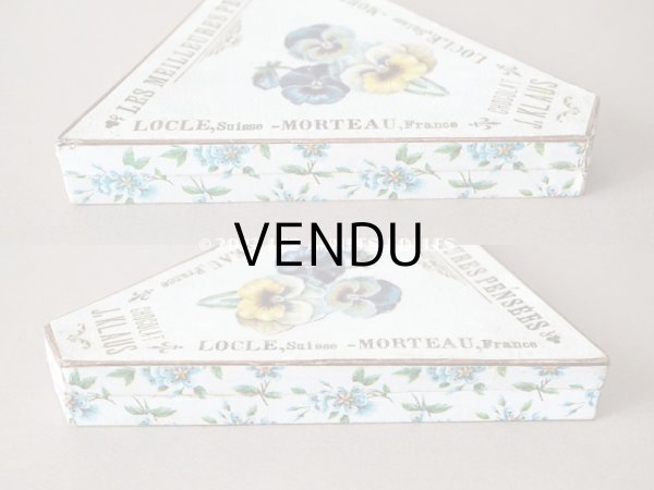 画像6: アンティーク チョコレートボックス お菓子箱 LES MEILLEURES PENSEES  - CHOCOLAT J.KLAUS - (6)