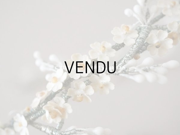 画像7: 1930年代 アンティーク ワックスフラワーのティアラ 結婚式   (7)