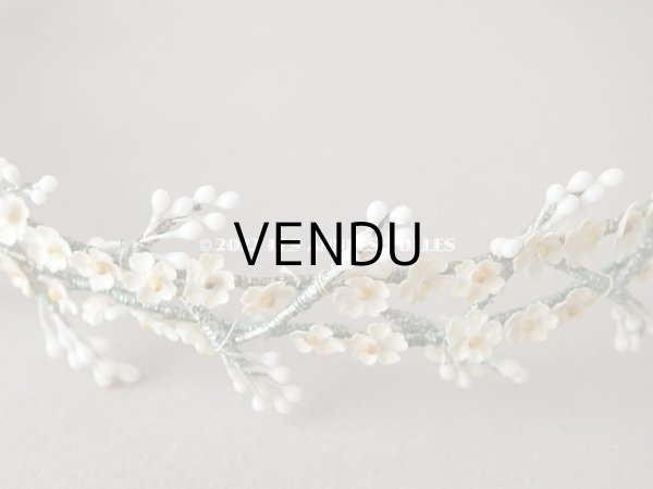 画像3: 1930年代 アンティーク ワックスフラワーのティアラ 結婚式   (3)