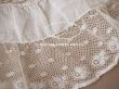 画像8: 1900年代 アンティーク  レースのフリルリボン　ドレスの装飾  手編みのヴァランシエンヌレース 1.15m (8)