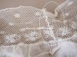 画像7: 1900年代 アンティーク  レースのフリルリボン　ドレスの装飾  手編みのヴァランシエンヌレース 1.15m (7)