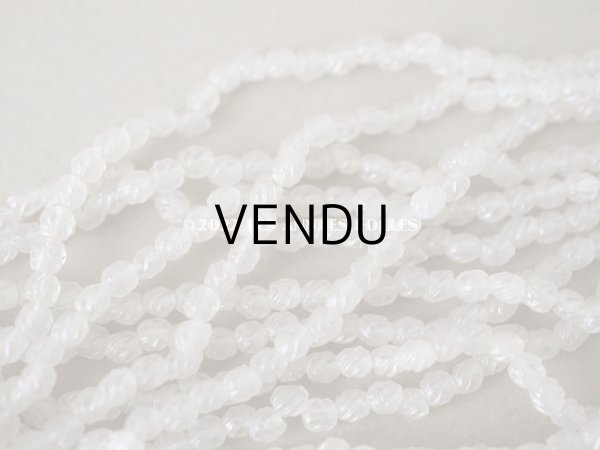 画像6: アンティーク ガラス製 ツイストビーズ オーロラ加工 3mm弱  約180ピース (6)