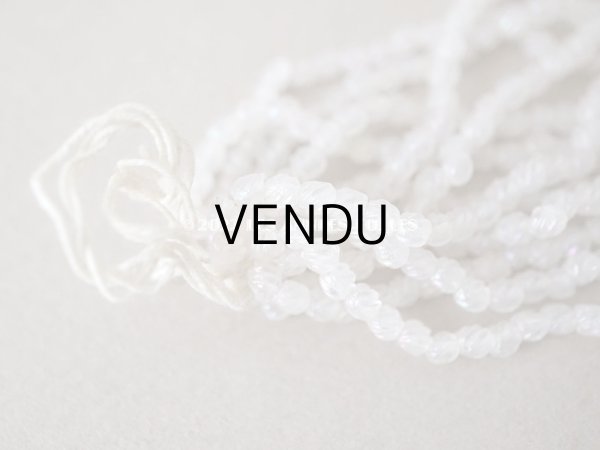 画像5: アンティーク ガラス製 ツイストビーズ オーロラ加工 3mm弱  約180ピース (5)