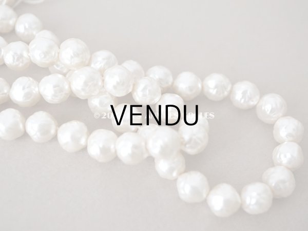 画像7: アンティーク ルスレ社 バロックパールのビーズ 34ピースのセット 　8mm - MAISON ROUSSELET - (7)