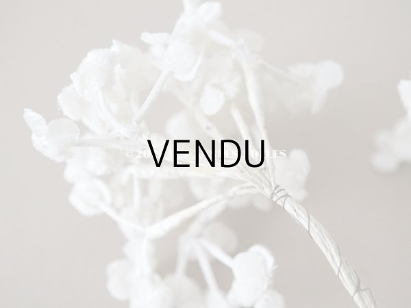 画像4: アンティーク  ベルベットの布花 ホワイト (4)