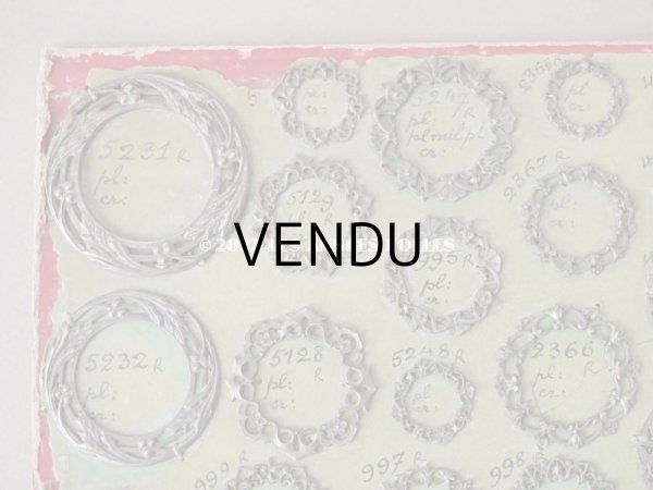 画像4: 1900年代 アンティーク  サンプラー フォトフレームブローチのフレーム　 (4)