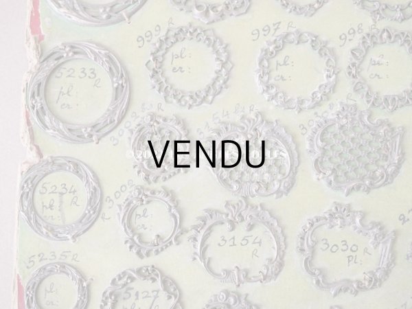 画像7: 1900年代 アンティーク  サンプラー フォトフレームブローチのフレーム　 (7)