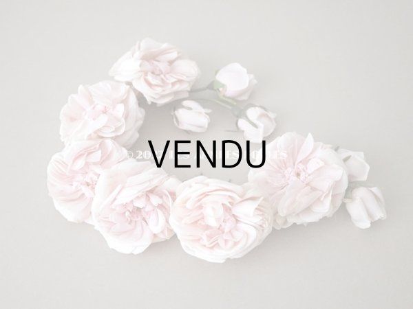 画像17: 1922年 アンティーク 婚約式 ピンクの薔薇の花冠＆薔薇の布花のセット (17)