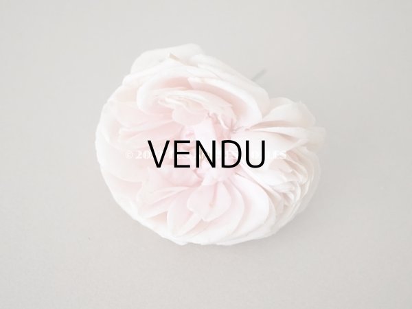 画像13: 1922年 アンティーク 婚約式 ピンクの薔薇の花冠＆薔薇の布花のセット (13)