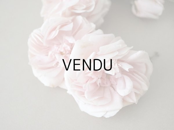 画像11: 1922年 アンティーク 婚約式 ピンクの薔薇の花冠＆薔薇の布花のセット (11)