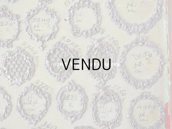 画像9: 1900年代 アンティーク  サンプラー フォトフレームブローチのフレーム　 (9)