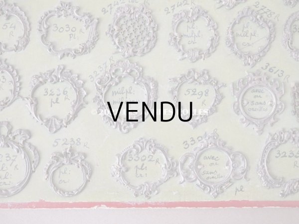 画像12: 1900年代 アンティーク  サンプラー フォトフレームブローチのフレーム　 (12)