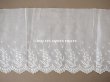 画像6: アンティーク 幅広 鈴蘭の刺繍入りレース　ホワイト　幅25cm (6)