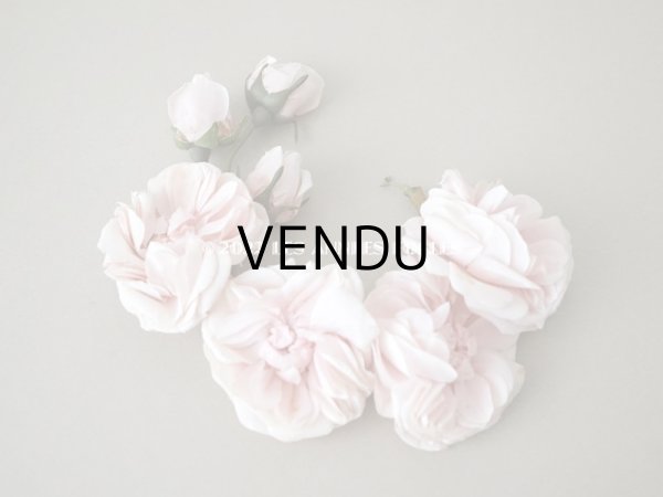 画像8: 1922年 アンティーク 婚約式 ピンクの薔薇の花冠＆薔薇の布花のセット (8)