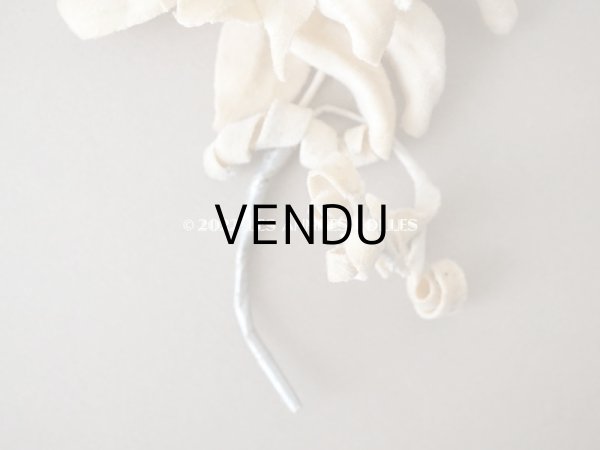 画像4: 1930年代 アンティーク  エーデルワイスの布花 (4)