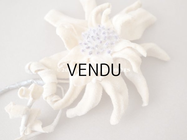 画像5: 1930年代 アンティーク  エーデルワイスの布花 (5)