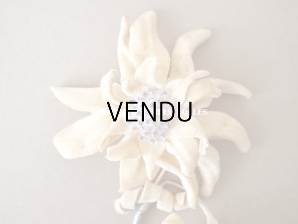 画像3: 1930年代 アンティーク  エーデルワイスの布花 (3)