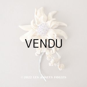 画像: 1930年代 アンティーク  エーデルワイスの布花