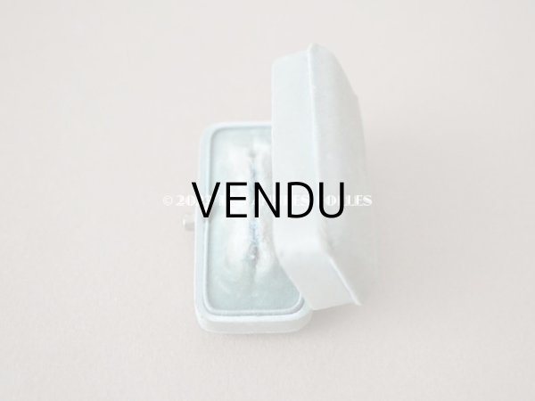 画像6: 1900年代 アンティーク  シルクサテンのジュエリーボックス  パウダーブルー (6)