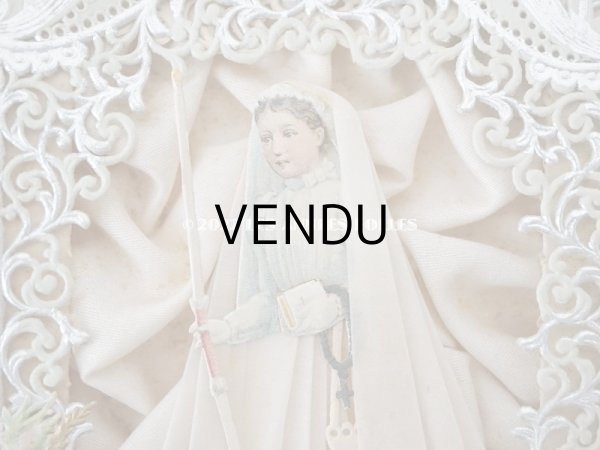 画像4: アンティーク  初聖体の立体カニヴェ オリジナルボックス付き (4)