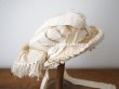 画像3: 19世紀末 アンティーク 小さな女の子用 帽子 オフホワイト 大きなリボン&フリンジ (3)