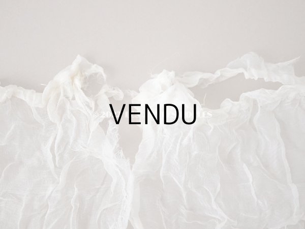 画像8: 1900年頃 アンティーク シルクオーガンジーのリボン  シルクシフォン 3.65m 幅14~19cm　 (8)