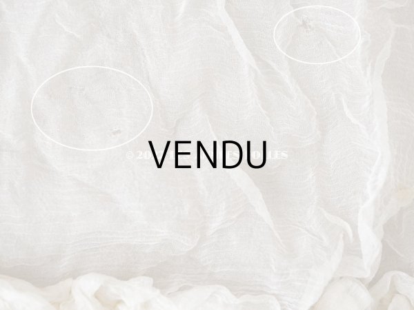 画像15: 1900年頃 アンティーク シルクオーガンジーのリボン  シルクシフォン 3.65m 幅14~19cm　 (15)