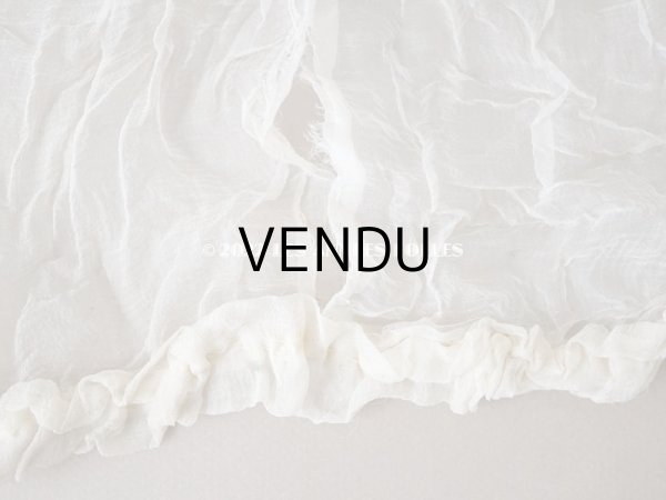 画像9: 1900年頃 アンティーク シルクオーガンジーのリボン  シルクシフォン 3.65m 幅14~19cm　 (9)