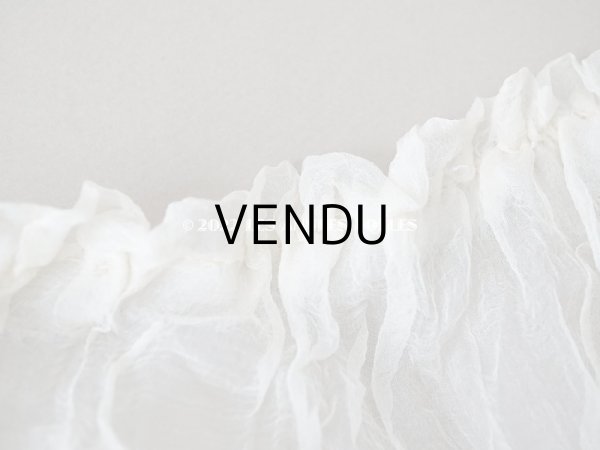 画像3: 1900年頃 アンティーク シルクオーガンジーのリボン  シルクシフォン 3.65m 幅14~19cm　 (3)