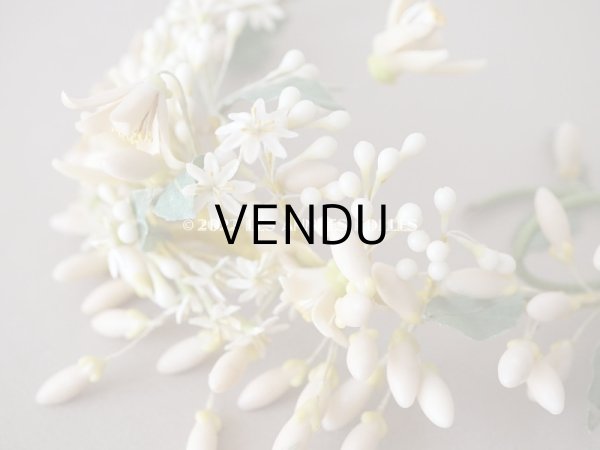 画像12: アンティーク ワックスフラワーのティアラ  結婚式 オレンジブロッサム (12)