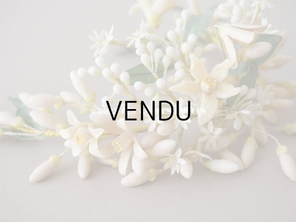 画像6: アンティーク ワックスフラワーのティアラ  結婚式 オレンジブロッサム (6)